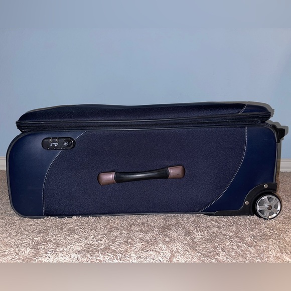 AOTIANPAI LARGE NAVY BLUE SUITCASE - Picture 8 of 11